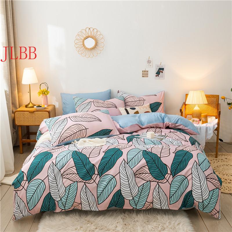 

Winter Autumn Bedding Set American Flower Bed Linens 4pc Pastoral Bed Set Adult Duvet Cover+Flat Sheet+Pillowcase AB Side Modern, Danmai