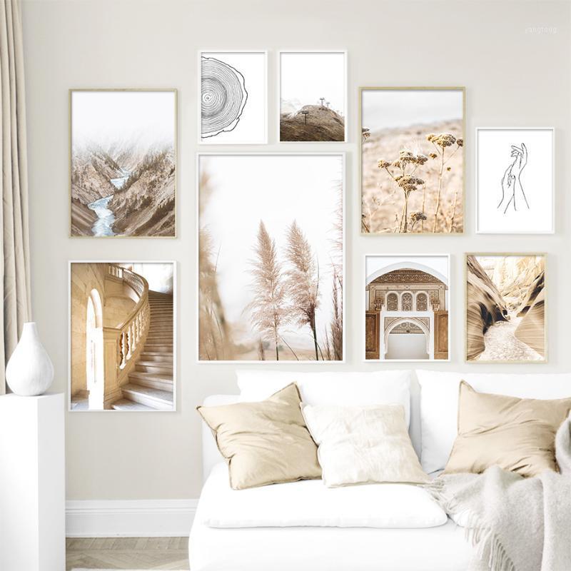 

Flower Moroccan Gate Mountain Wall Art Canvas Painting Nordic Posters And Prints Landscape Wall Pictures For Living Room Decor1