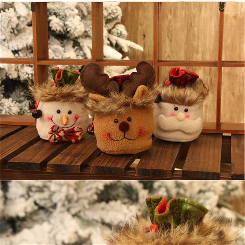 

Cute Xmas Gift Candy Bag Christmas Eve Apple Bag Holder Kids Toy Gift Bags Christmas Tree Decorations Ornament1