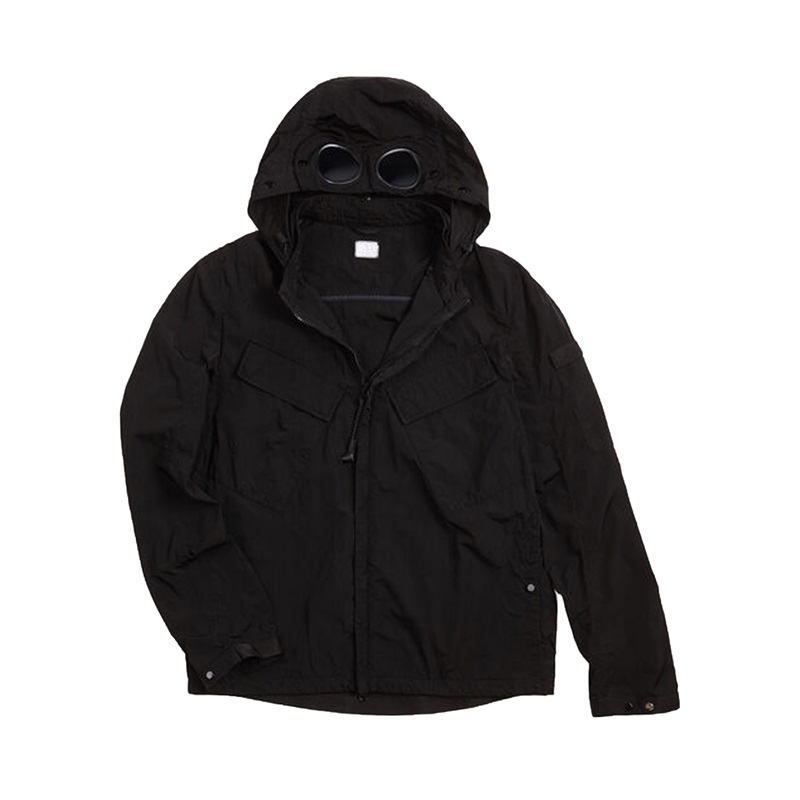

New spring 2022 men's jacket waterproof sports multi-pocket coat, Black