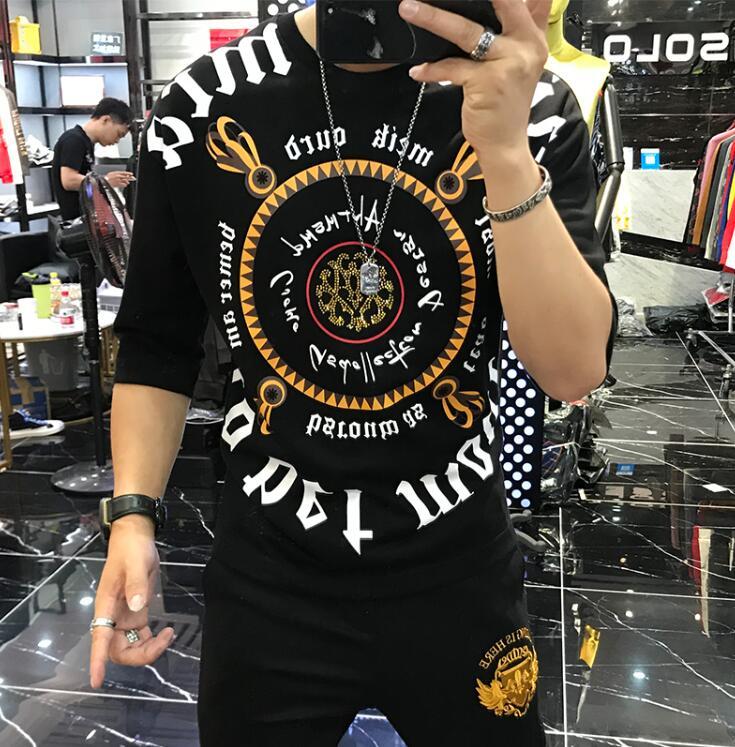 

Heavy Technology Short Sleeve Male Tshirt Fashion Brand Top t 2021 6042, The picture shown