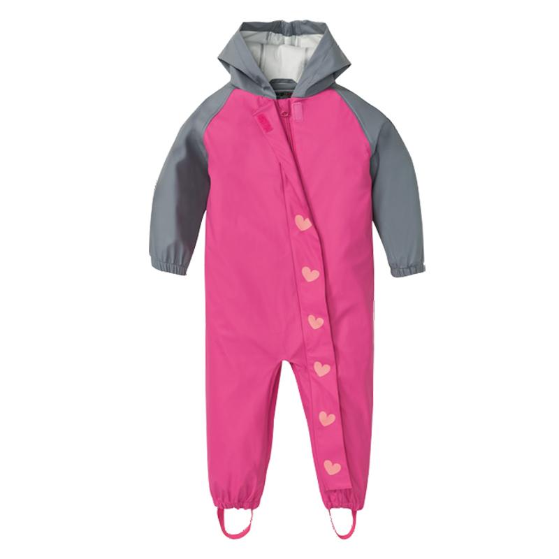 

Kids Waterproof Rainwear Wet Weather Gear Reusable Toddler Rain Cover Suit Fashion Impermeable Veste Pluie Kids Raincoat EB50YY