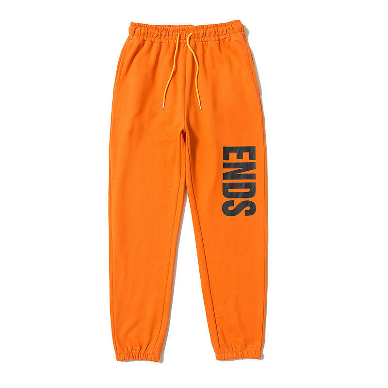 

2019 Mens Stylist Pants Men Women High Quality Casual Cotton Jogging Trousers Fashion Mens Hip Hop Pants Size S-XL, Orange