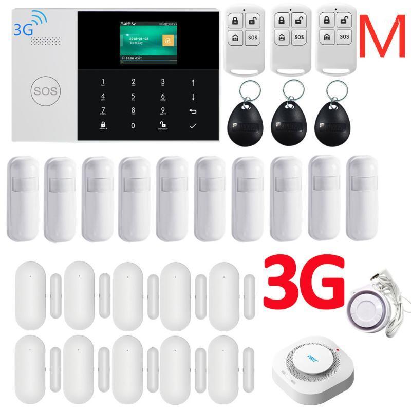 

3G WIFI GPRS SIM SMS APP Remote Control Wireless Top Home Security Fire House Alarm System With Voice Alarm System1