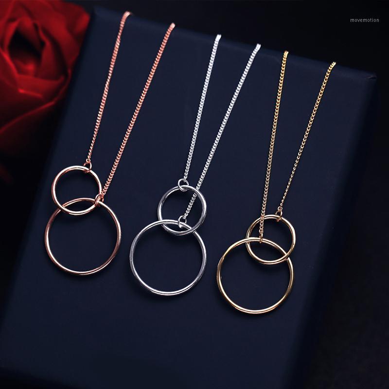 

Boho Vintage Silver Color Circle Necklaces Pendants For Women Statement Necklaces Girls Gifts Christmas Jewelry Colar1