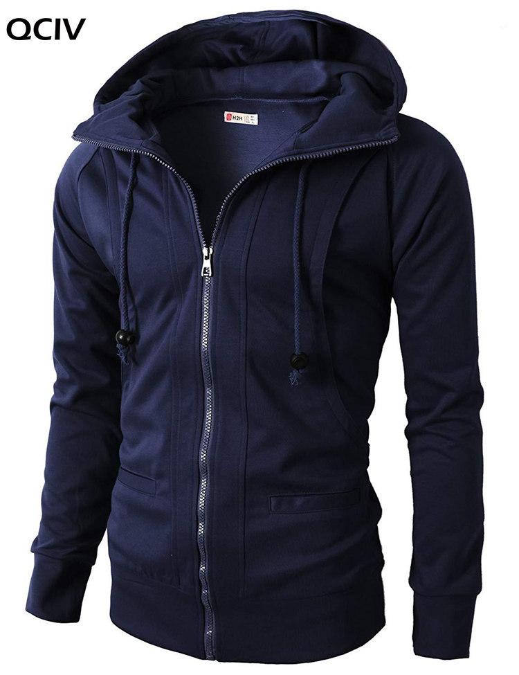 

Men's Casual Hoody Autumn Winter Solid Hoodies Slim Fit Long Sleeves Sweatshirts Men Streetwear Zipper Hooded Tracksuit Fleece, Cc145 army green