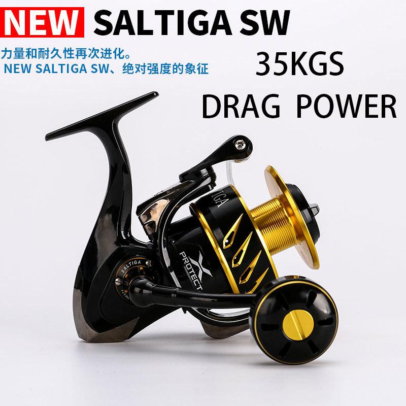 

Brand New 2020 Madmouse Japan Made Saltiga SW4000XG SW6000HG SW10000HG 35kgs drag power Spinning Jigging Reel 12BB Alloy reel