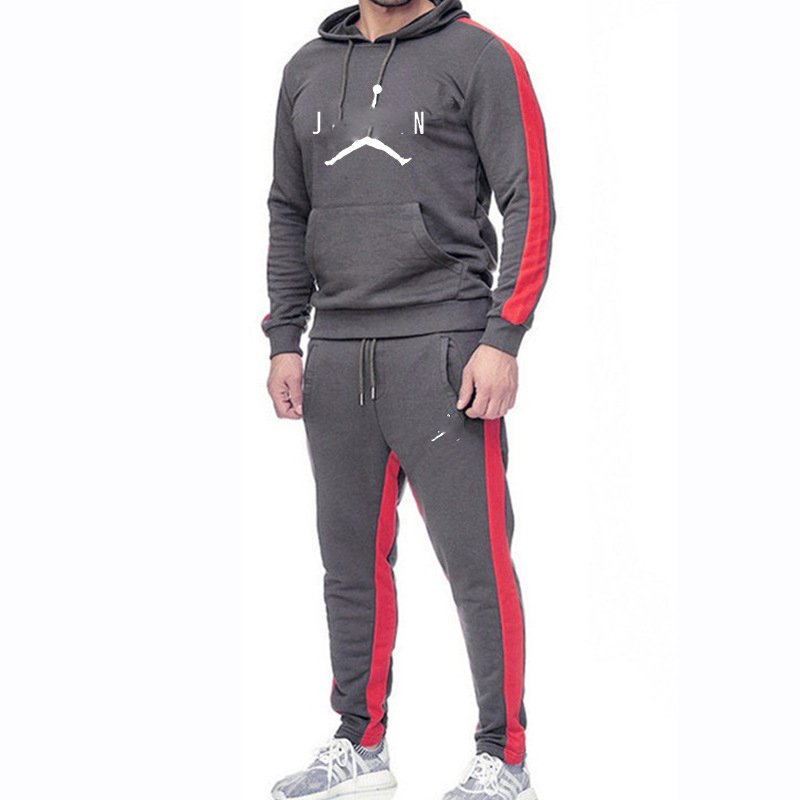

Fashion Brand Men Sets Tracksuits Autumn New Men' Hoodies + Sweatpants Two Piece Suit Hooded Casual Sets Male Clothes