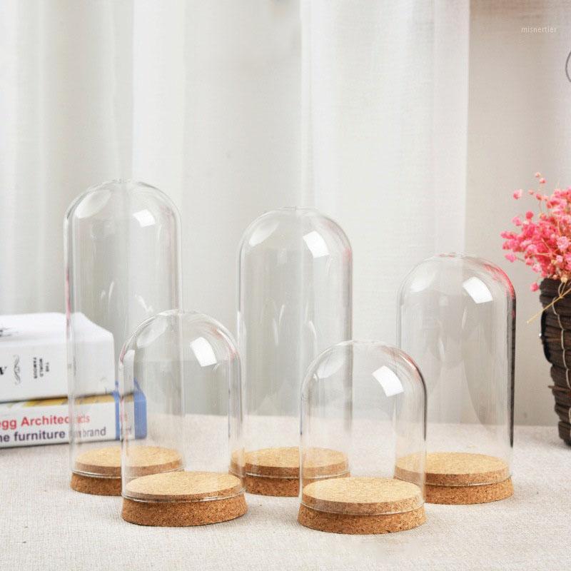 

48 x D8*15mm/D8*18cm/D10*12cm/D10*15cm Large Glass Cloche Bell Jar Display Dome with Crok Creative Desk Glass Craft Bottle1