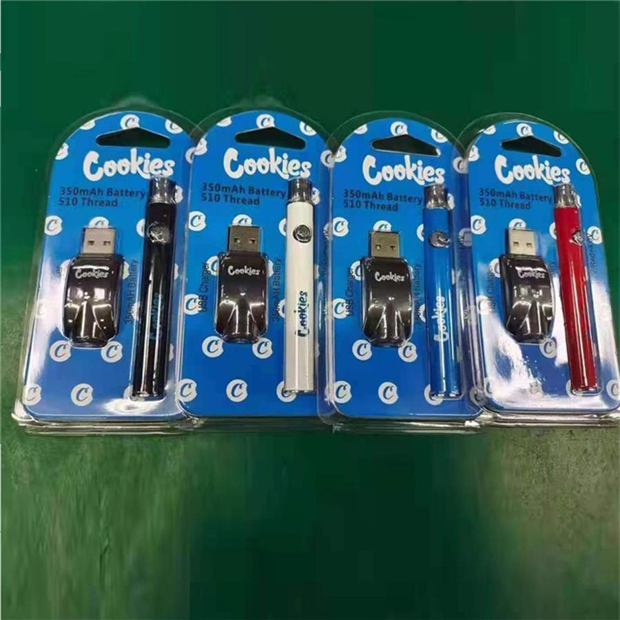 

Cookies Preheat Vape Battery 350mAh Preheating VV Variable Voltage USB Charger Pen for 510 Thread Carts Thick Oil Disposable Cartriders Tank Freea13