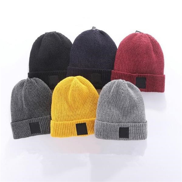 

Stone Unisex Spring Winter Hats for Men women Knitted Beanie Wool Hat Man Knit Bonnet High quality hip-hop Thicken Warm Cap, Red