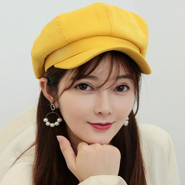 

2020 New wool Women Beret Autumn Winter Octagonal Cap Hats Stylish Artist Painter Newsboy Caps Black Grey Beret Hats