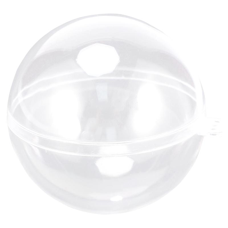 

12Pcs 60mm Ball Christmas Baubles Clear Fillable Xmas Tree Decoration Ornaments