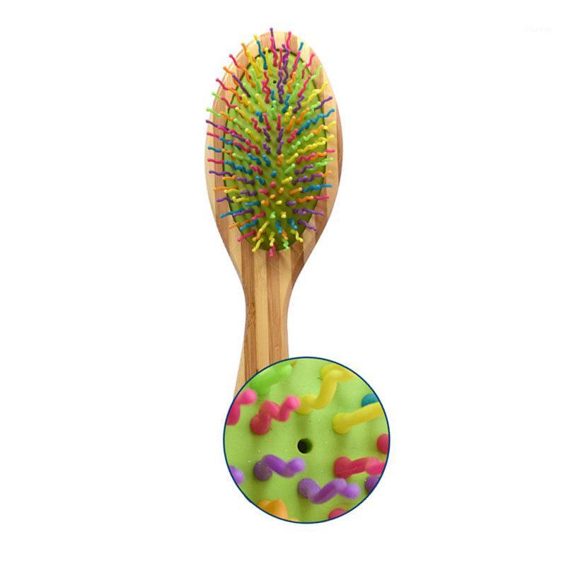 

Pets Combs Doggie Bathing Bath Massage Brush Beauty Clean Airbag Hair Removal Bamboo Bamboo Rubber Color Brush Pet Supplies1, Green
