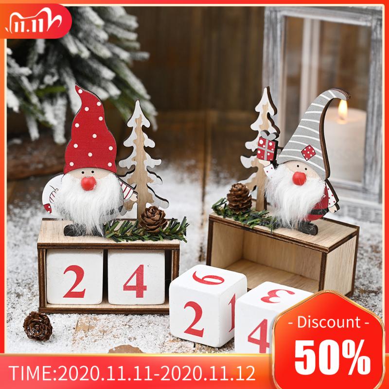

Christmas Calendar Merry Christmas Decorations for Home Noel Xmas 2021 New Year Gifts Santa Claus Dolls Elf Decor Navidad