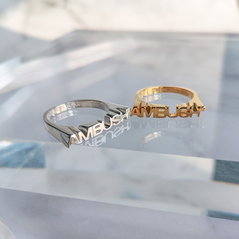 

Simple Luxury Light Young Letter Personal Fashion Ring Tide Design Finger Rings for Bijoux Women Ijmm
