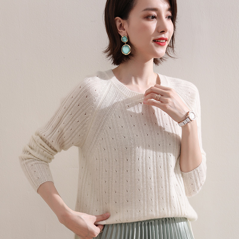 

2020 New autumn women hot neck 100% cashmere mesh pullovers female sleeve long color jumper girl's clothes S-XX, White