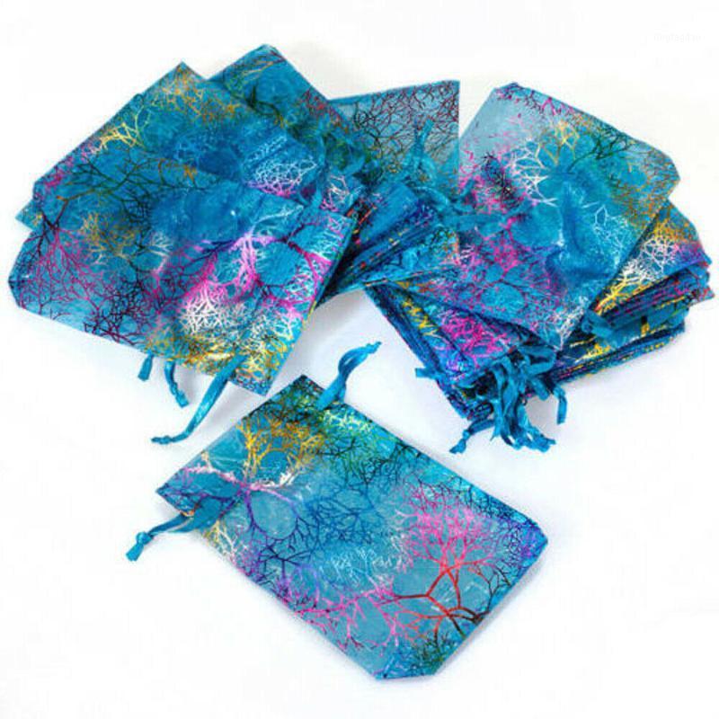 

50Pcs Wedding Favors Party Gifts Organza Bag Jewelry Pouch Candy Favor DIY Gift Bags Drawable Jewelry Packaging Bags Pouches1
