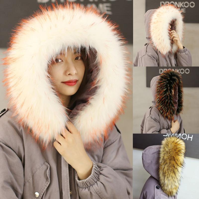 

New Faux Fur Scarf Winter Hood Fur Decor Shawl Multicolor Fake Bib Scarf Winter Coat Imitation Collar