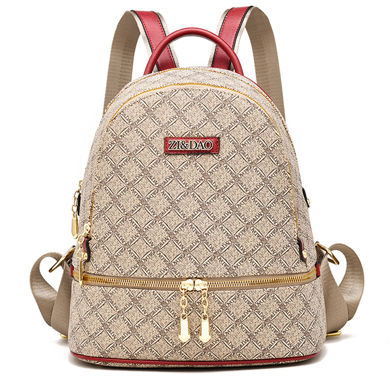 

New Printing Backpacks For Women Leather Backpack Fashion Female Shoulder Bag Girls Daypack, 01
