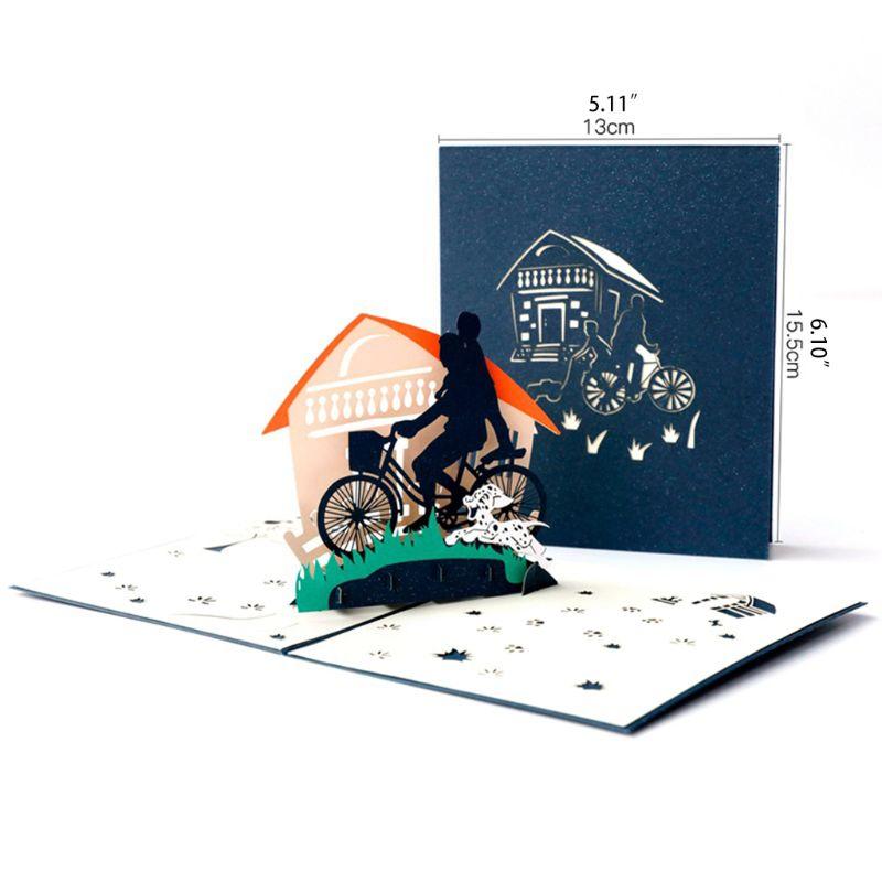 

1 Piece 3D Father's Day Card Father Greeting Cards I Love Dad Card Dad Birthday E56E