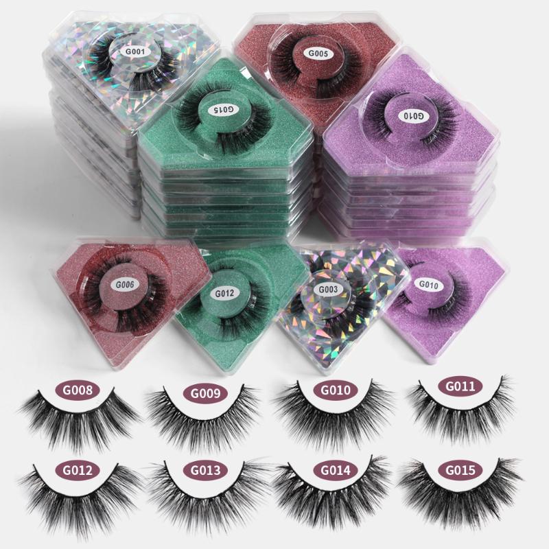

Wholesale Eyelashes 10/20/30/50/100/pcs 3d Mink Lashes Natural False Eyelashes Set Makeup Extension Faux Cils