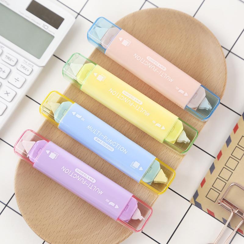 

Creative Double head Correction Tape cute adhesive tape punctiform adhesive glue School office stationery kawaii1