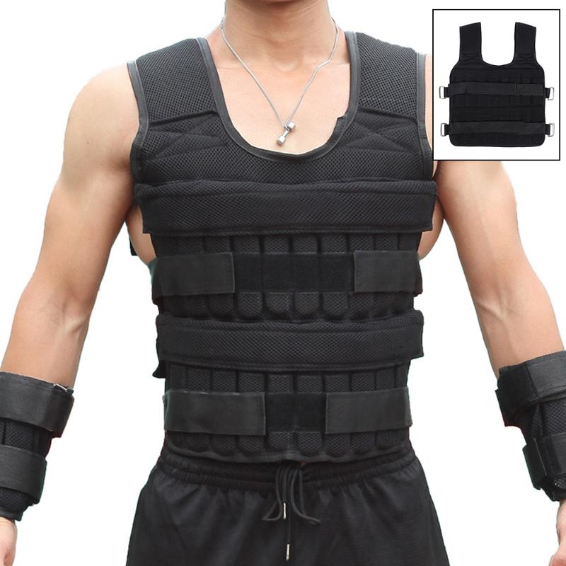 

Exercise Loading Weight Vest Boxing Running Sling Training Workout Fitness Adjustable Waistcoat Jacket Sand Clothing X468D