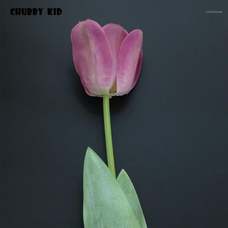 

10pcs/lot ! wholesale 3D printing Real touch artificial Tulips Hi-Q latex flowers long tulip fake wedding decorative Dutch tulip1, Yellow