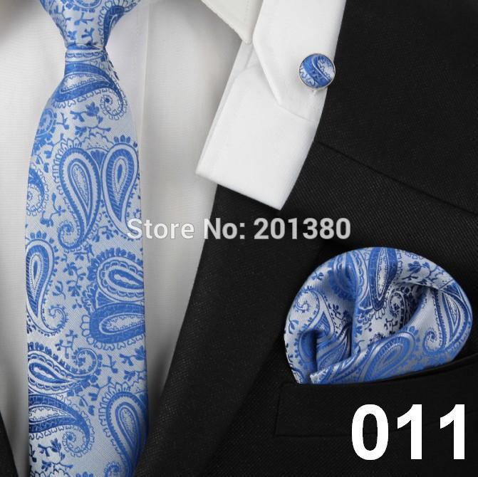 

Bow Ties 2021 Silk Neck Tie Set For Men Necktie Cufflinks Pocket Squares
