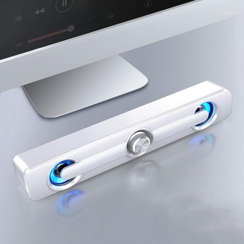 

USB Wired Computer Audio Home Stereo Subwoofer Bass Bluetooth Speaker Long Strip PC Surround Sound Box Laptop Phone Computer1