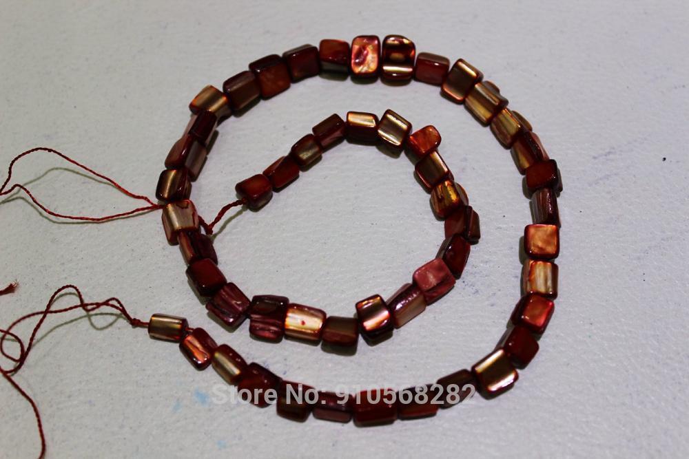 

fresh water shell DIY material small cube Loose beads 9X11mm 35cm