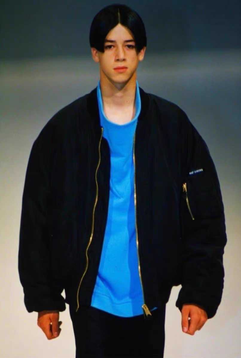 

Men's Jackets RAF MA1 bomber Royal Air Force coat warm men's cotton autumn winter jacket Simons, Black/2000ss