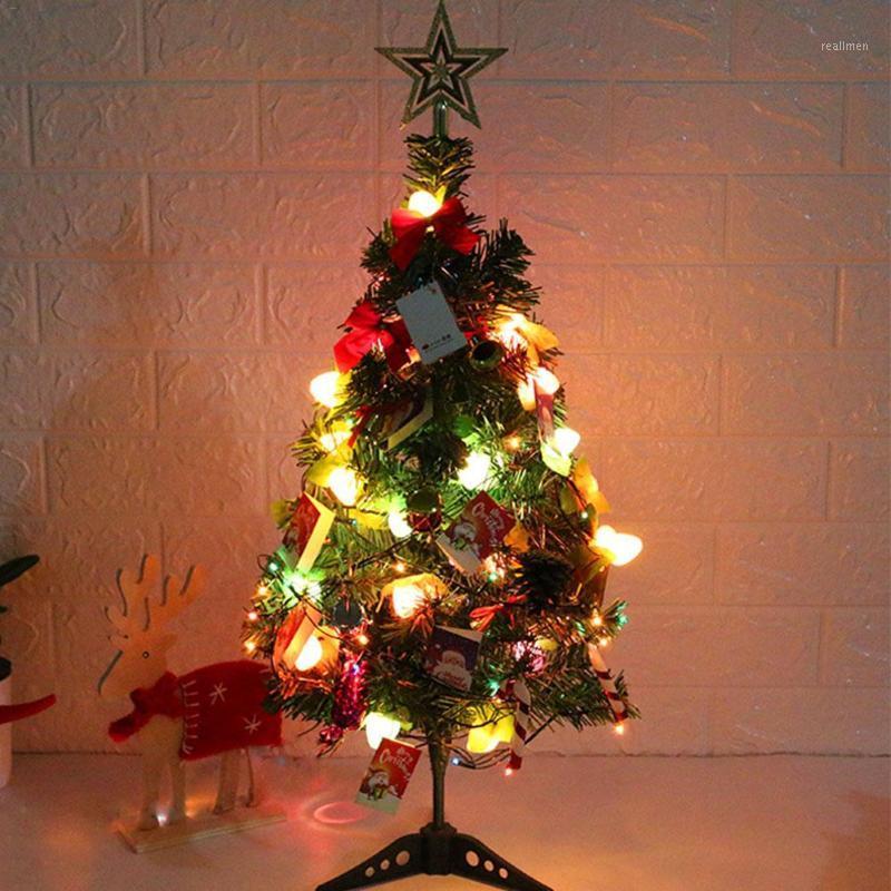 

60CM Artificial Luminous Christmas Tree With Pendant Desktop Home Decoration New Year Shopping Malls Delicate Festival Decor1