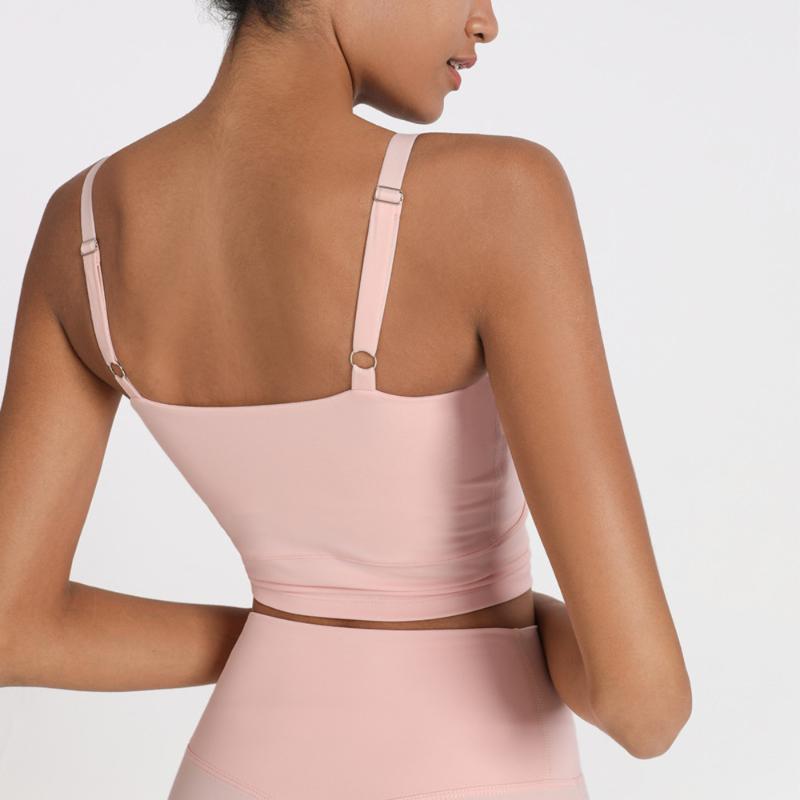 

Adjustable Straps Gym Athletic Sports Bras Top Women Buttery-soft Stretchy Fitness Workout Yoga Bras Crop Tops Activewear, Black bra