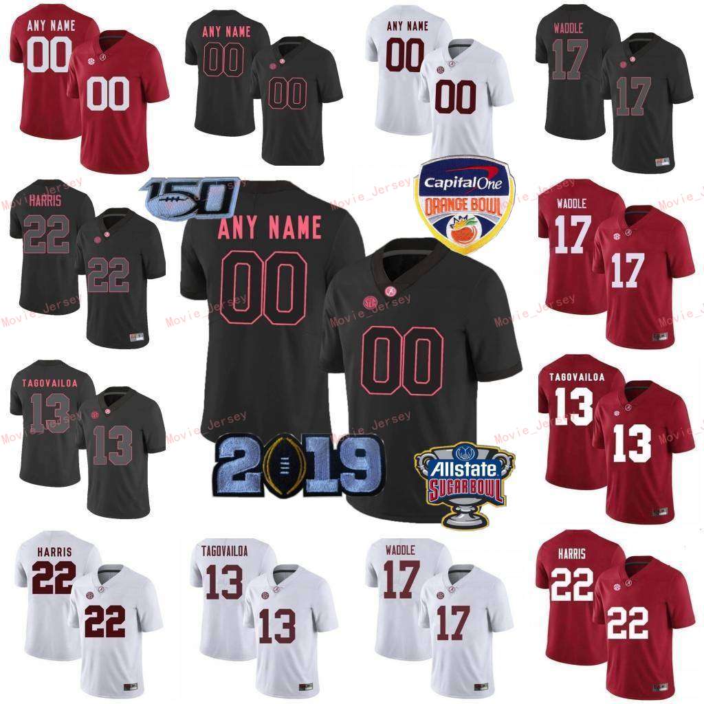 

Stitched Custom 24 Brian Robinson Jr. 32 Dylan Moses 4 Jerry Jeudy 44 Forrest Gump Alabama Crimson Tide College Women Jersey, Womens black