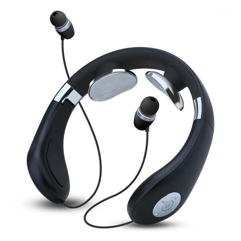 

Wireless Neckband Earphone Bluetooth 5.0 Portable in-Ear Headset Comfortable Ergonomic Neckband Design Intelligent Neck Massage1, White