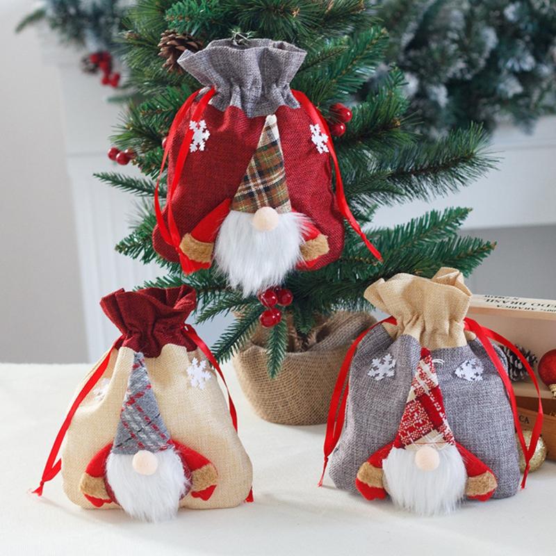 

Christmas Gift Bag Christmas Hot Sale Bag Wedding Candy 1pc Presents Decorations For Home Diy Decor Navidad