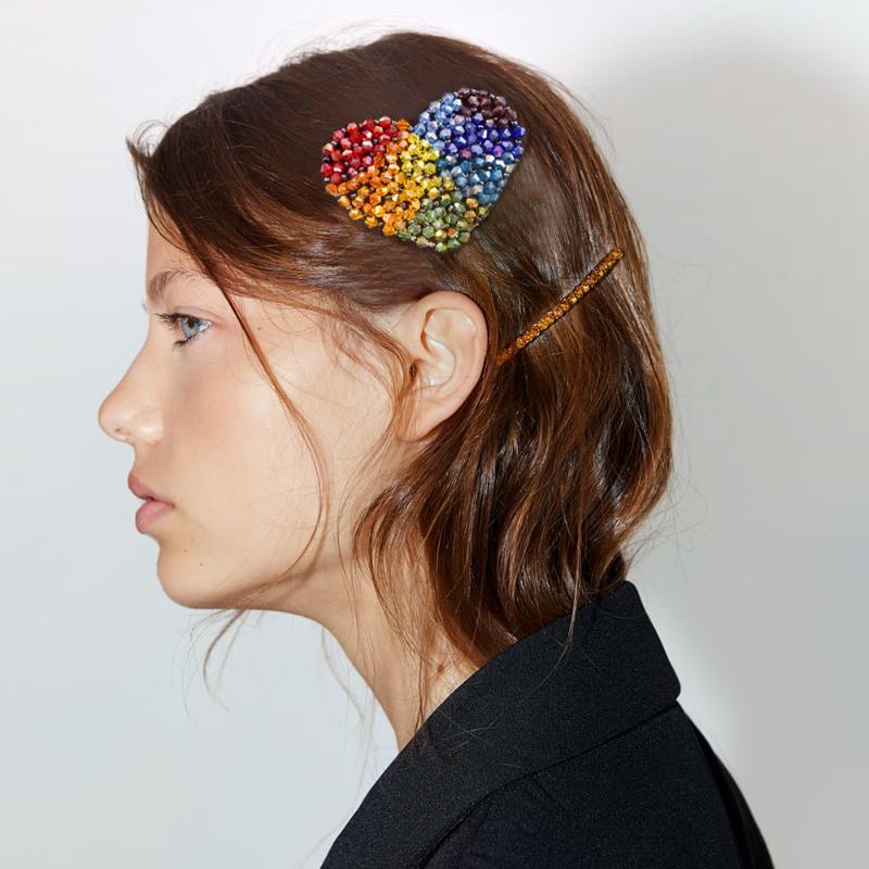 

Colorful Rhinestone Alloy Hair Clips For Women Sweet Hair Accessories Sweet Heart Hairpins Bows Flower Hairgirps Barrette