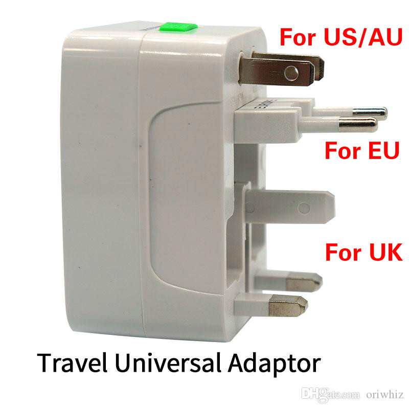 

High Quality Universal International Adapter Travel Wall Charger AC Power EU US AU UK All In One Converter Plug With Retail Package