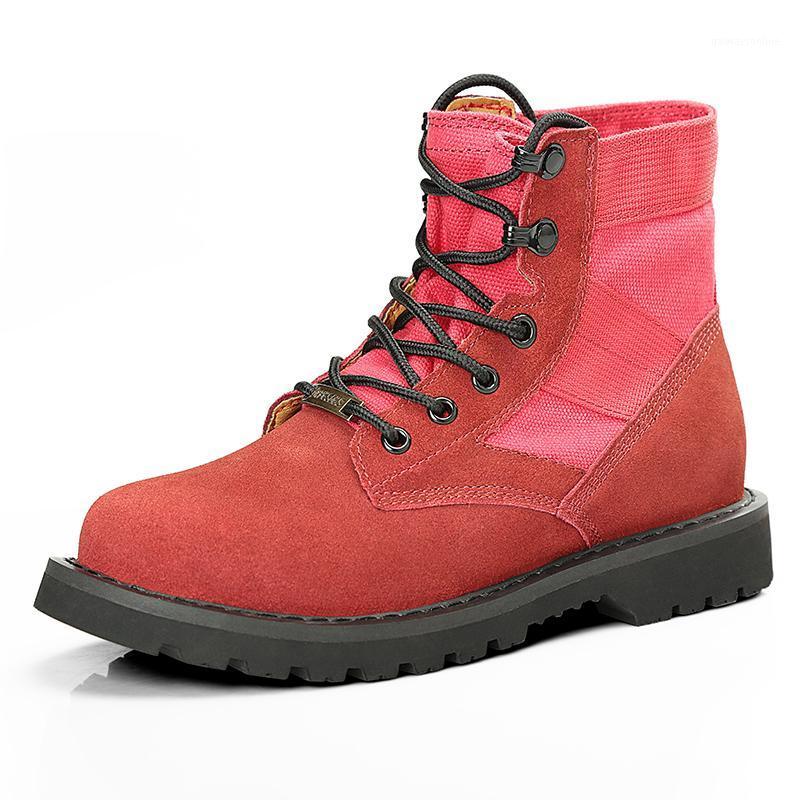 

Fashion Women Shoes Comfort Warm Couple Boots High Top Ankle Work Boots Casual Height Increasing Female Platform1, Black