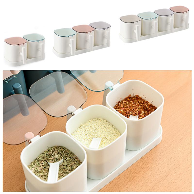 

Combination Seasoning Box Household Seasoning Storage Box Set Kitchen Bottle Boxs Storage Preservation Cook Tools