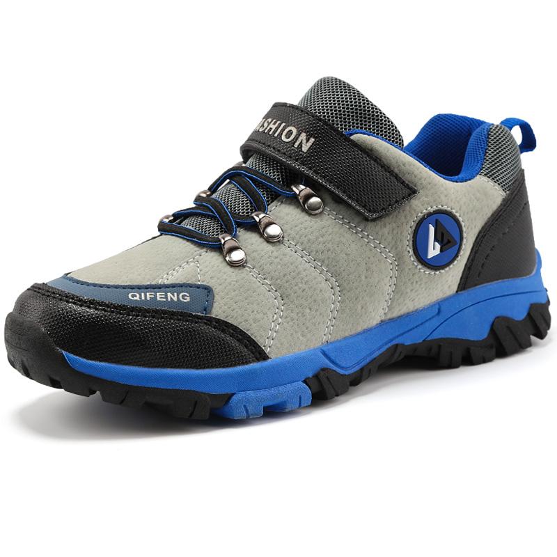 

High Quality Thick Sole Non-slip Outdoor Kids Sneakers Footwear Boys Hiking Shoes Children Camping Mountain Shoes Walking Sports, Boys kids shoes
