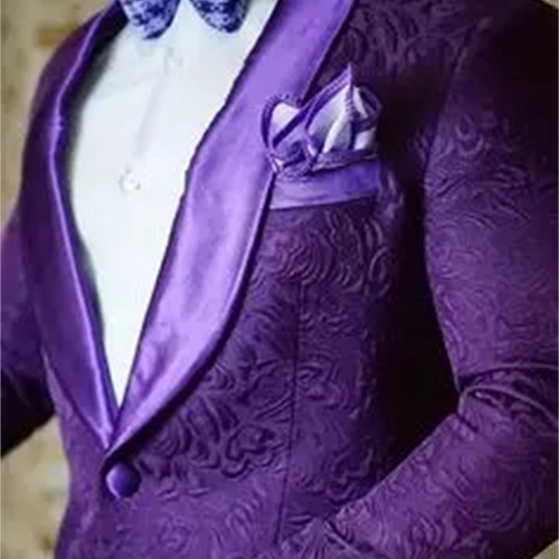 

Floral 2020 Purple Mens Paisley Blazer Slim Fit Suit Jacket Men Wedding Tuxedos Fashion Male Suits 9NF6