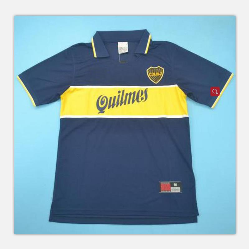 

Top 96 97 Boca Juniors Retro Jersey Classic Maradona Soccer jerseys 1996 1997 PALERMO football shirt ROMAN maillot de foot, Bocajuniors97home
