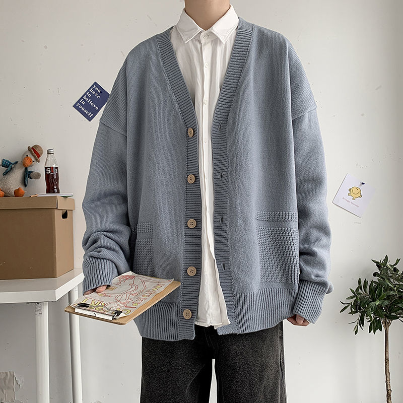 

Camisa 2021 New Masculina Outono Novo Fino Pura Retro Cardigan De Comprida Descontrado Personalidade Juventude C098, Yellow