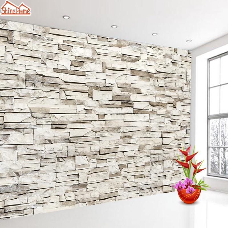 

Brick Stone 3d Photo Wallpapers Wall Papers Home Decor Wallpaper for Living Room Contact Peel and Stick Walls Paper Murals Rolls1, Peel stick material