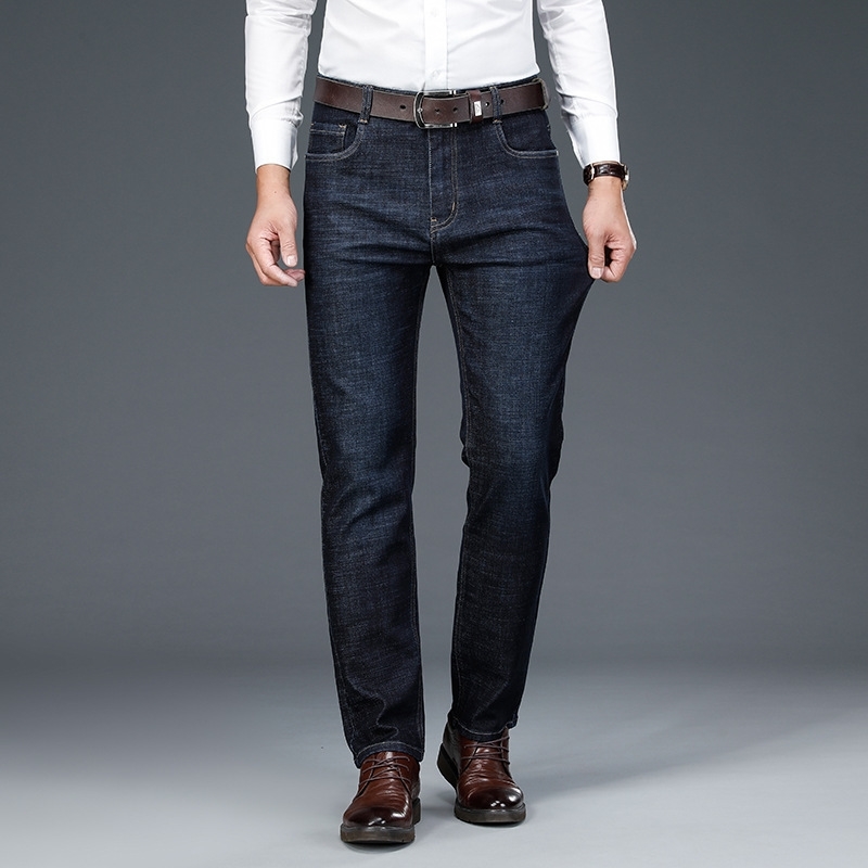 

High quality jeans loose and thick new fashion men's jeans 201120, Black