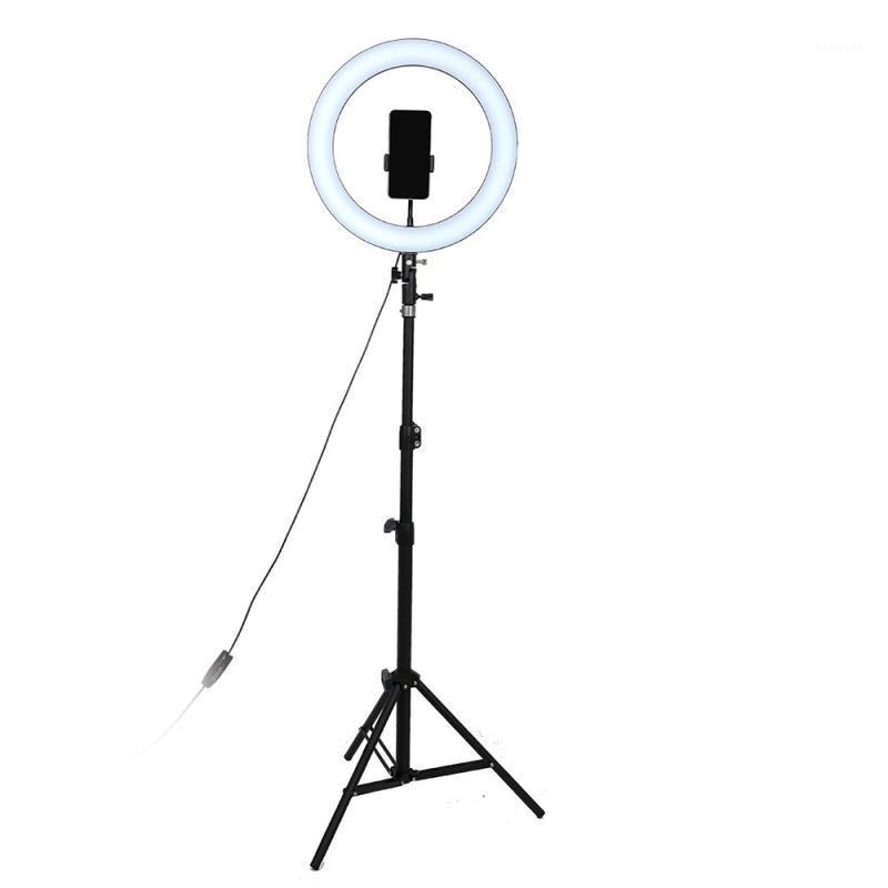 

Photography LED Selfie Ring Light 20CM Dimmable Camera Phone Ring Lamp 10inch With Table Tripods For Makeup Video Live1