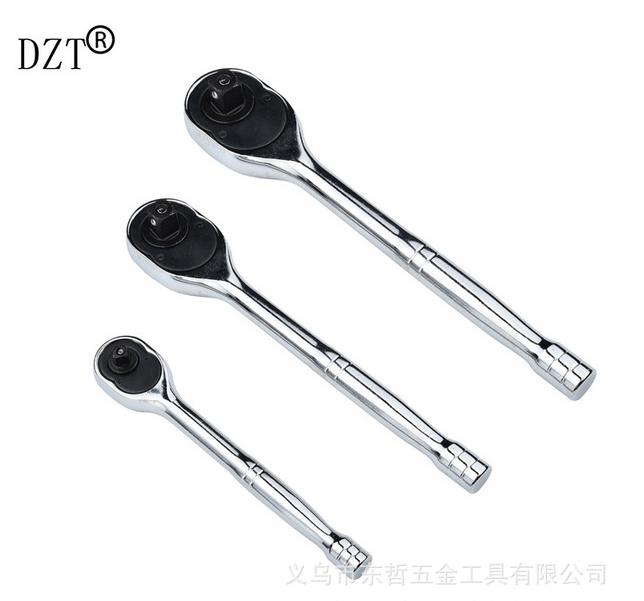 

24-tooth pear-head ratchet wrench, fast falling ratchet wrench 1/4, 3/8, 1/2 Single head wrench